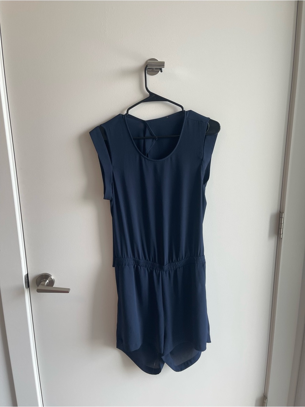 BCBG Navy Sleeveless Women’s Romper - Versatile Summer Style